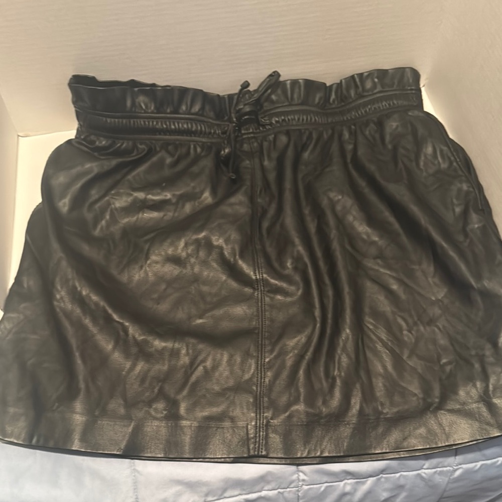 Black Leather Skirt